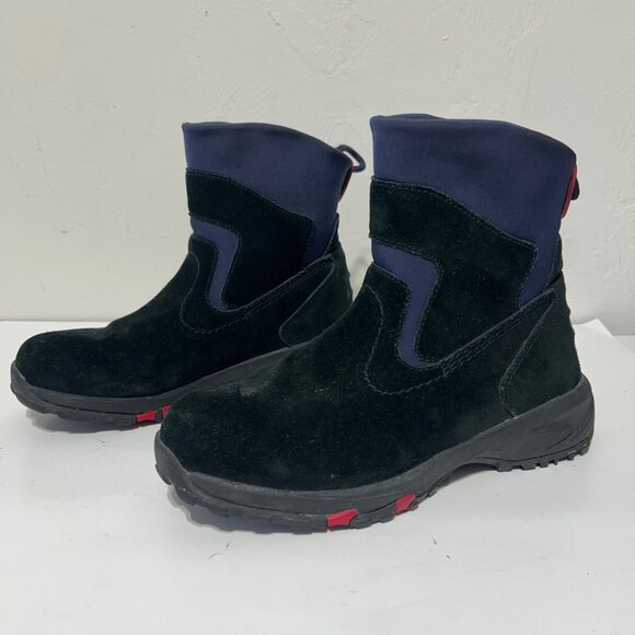 L.L. Bean Womens 8M Thinsulate Black & Navy Winter Boots With Rugged Soles - Picture 3 of 11